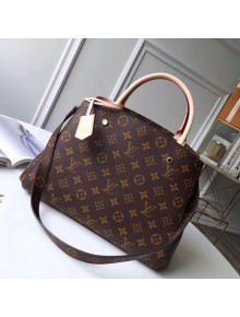 Louis Vuitton Montaigne MM Monogram Canvas Top Handle Bag M41056 2019