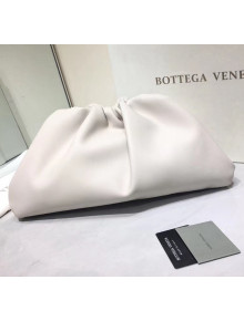 Bottega Veneta Large Pouch Soft Voluminous Clutch Bag White 2020 576227L