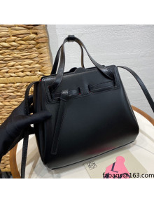 Loewe Lazo Mini Tote Bag in Box Calfskin Leather Black 2021