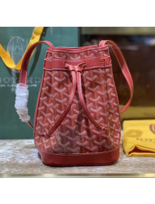 Goyard Petite Flot Bucket Bag Deep Red 2020