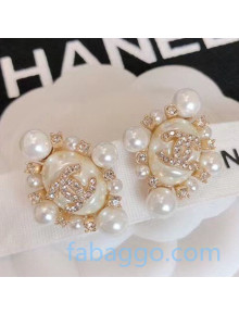 Chanel Pearl Stud Earrings 2020