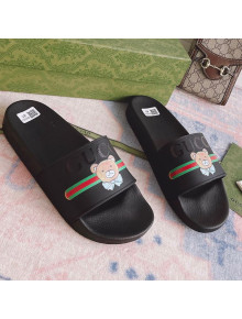 Kai x Gucci Flat Slide Sandal Black 2021 04