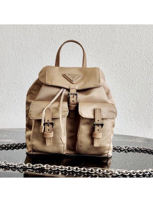 Prada Nylon Mini Backpack 1BH029 Beige 2021