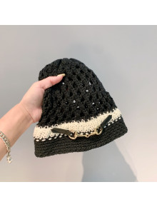 Gucci Crochet Knit Hat Black 2021 1105122