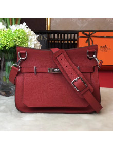 Hermes Jypsiere 28cm/34cm Bag in Original Togo Leather Red