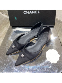 Chanel Vintage Silk Flat Ballerinas 20101904 Black 2020