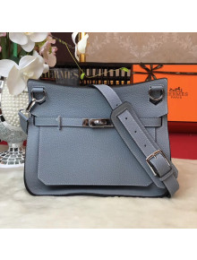 Hermes Jypsiere 28cm/34cm Bag in Original Togo Leather Pale Blue