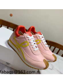 Loewe Suede & Fabric Sneakers Pink 2021 111743