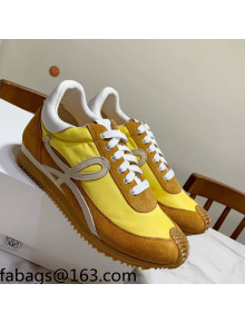 Loewe Suede & Fabric Sneakers Yellow 2021 111745