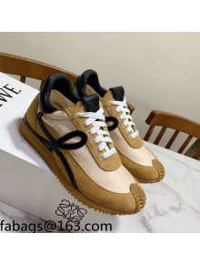 Loewe Suede & Fabric Sneakers Beige/Brown 2021 111748