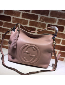 Gucci Soho Calfskin Tote Bag 408825 Nude 2020