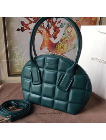 Bottega Veneta Small BV Swoop Soft Calfskin Bowling Top Handle Bag Green 2019