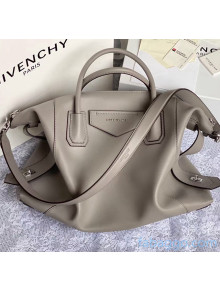 Givenchy Medium Antigona Soft Bag in Smooth Leather Grey 2020