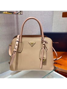 Prada Small Matinée Handbag 1BA295 Cameo Beige 2021