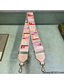 Fendi STRAP YOU Shoulder Strap in Pink FF Canvas 2021