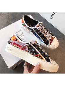 Dior Walk'N'dior Sneaker in Embroidered Patchwork Fabric 2019