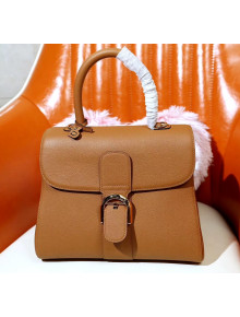 Delvaux Brillant MM Rodéo Grainy Calfskin Bag Caramel 2020