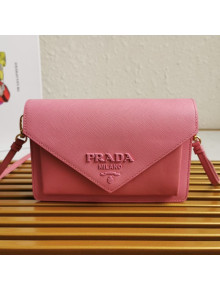 Prada Saffiano Leather Mini Bag 1BP020 Pink 2020