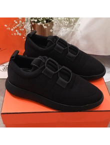 Hermes Team Fabric Sneaker Black 2019