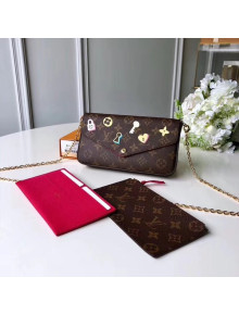 Louis Vuitton Print Monogram Canvas Pochette Felicie M61276 2019