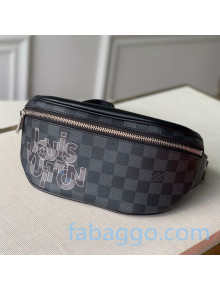 Louis Vuitton Men's Bumbag PM Belt Bag N40295 Damier Graphite Canvas/Grey 2020