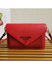 Prada Saffiano Leather Mini Bag 1BP020 Red 2020