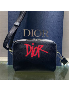 Dior Men's Pouch with Shoulder Strap/Mini Bag Black/Red 2021