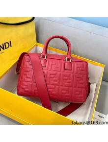 Fendi FF Square-shaped Small Boston Bag Red 2021