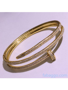 Cartier Juste un Clou Triple Crystal Bracelet Gold 2021