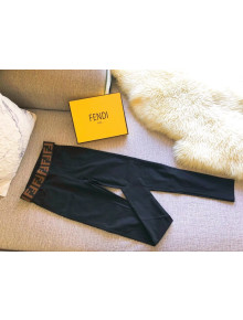 Fendi FF Band Tights Black/Brown 2020