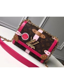 Louis Vuitton Summer Trunks Monogram Canvas Twist MM Bag Fuchsia 2018