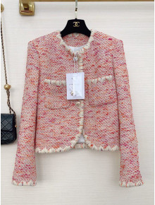 Chanel Tweed Jacket CHJ021923 Pink 2022