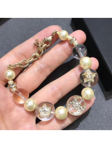 Chanel Resin Star Pearl Bracelet 2019