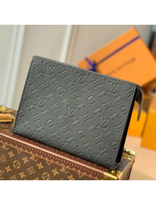 Louis Vuitton Pochette Toilette 26 Pouch in Monogram Leather M45665 Black 2021