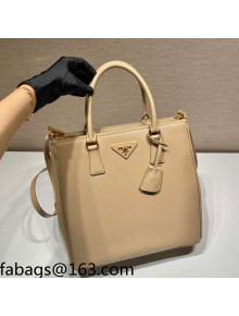 Prada Medium Galleria Saffiano Leather Bag 1BA304 Cameo Beige 2021