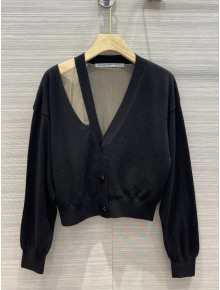 Alexander Wang Wool Cardigan AWC021913 Black 2022 