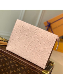 Louis Vuitton Pochette Toilette 26 Pouch in Monogram Leather M45665 Pink 2021