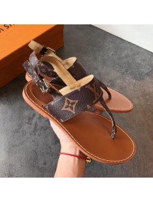 Louis Vuitton Formentera Flat Sandal 1A57VO Monogram 2019