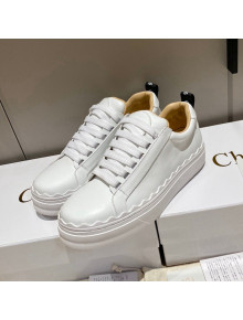 Chloe Leather Sneakers White 2021 111734