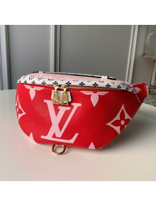 Louis Vuitton Giant Monogram Canvas Bumbag/Belt Bag M44575 Red/Pink 2019