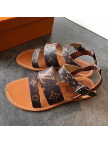 Louis Vuitton Formentera Flat Sandal 1A57ZI Monogram 2019 