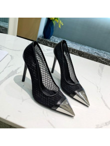 Louis Vuitton Urban Twist Mesh Pump 5.5/10.5cm with Silver Cap Black 2021