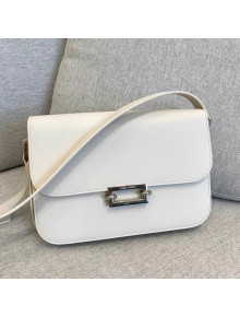 Saint Laurent Le Pave Satchel Bag in Smooth Leather 657186 White 2021