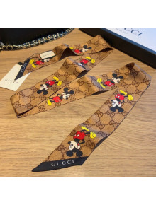 Gucci Mickey Silk Twilly Bandeau 8x120cm G20620 2020