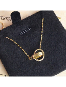 Cartier Love Necklace with Crystal CN1403 Gold 2021