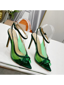 Gianvito Rossi Metropolis Crystal High Heel Sandals 10.5cm Green 2022