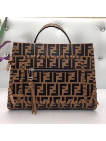 Fendi Runaway F Small Bag With Exotic Details And Bow Brown 2018