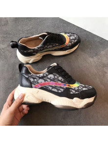 Dior Oblique Neon Band Sneakers Black 2019