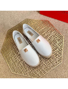 Valentino Roman Stud Espadrilles White 2021