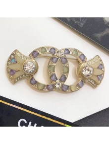 Chanel Enamel CC Brooch AB1653 2019